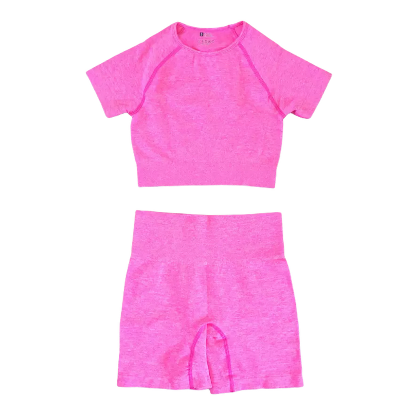 THE "BUBBLE GUM" 2 PIECE SHORT SET